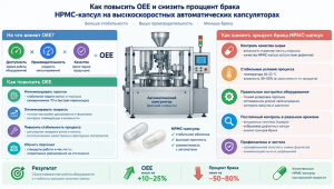 Как повысить OEE и снизить процент брака HPMC-капсул 